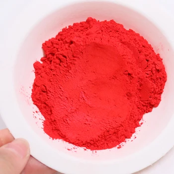 100 g de Rojo Puro Polvo de Perlas Pintura Acrílica para Manualidades Artes de la Pintura de los Coches de Jabón de Sombra de Ojos de Colorante Colorante Chine