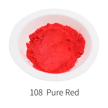 100 g de Rojo Puro Polvo de Perlas Pintura Acrílica para Manualidades Artes de la Pintura de los Coches de Jabón de Sombra de Ojos de Colorante Colorante Chine