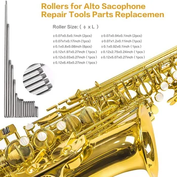 119Pcs/Set Saxofón Alto Saxofón Reparación de Piezas de Tornillos + Saxofón Springs Kit de Herramienta de BRICOLAJE Accesorios de Instrumentos de viento de Madera