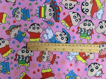 145*90cm de dibujos animados Crayon Shinchan impermeable Oxford tela para patchwork de PVC DIY Costura Mantel bolsa impermeable