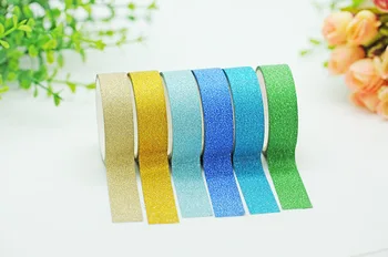 3M Brillo Washi Tape Color Caramelo Diy Decorativo Álbum de Scrapbooking Adhesiva Cinta adhesiva Japonesa de artículos de Papelería de la etiqueta Engomada