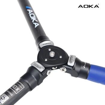 AOKA KF324C+BH40R Nuevo diseño de la baja gravedad de fibra de carbono cámara compacta al aire libre trípode con vistas panorámicas a la cabeza de bola