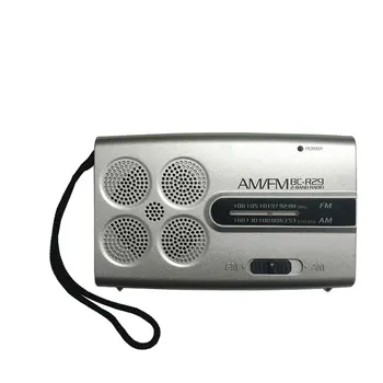 BC-R29 Mini Portátil Radio Portátil AM Radio FM Estéreo Altavoces Reproductor de Música de Banda Dual del Canal del Receptor