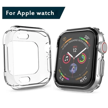 Claro funda de silicona para el Apple Watch de la Serie 4 de 44MM