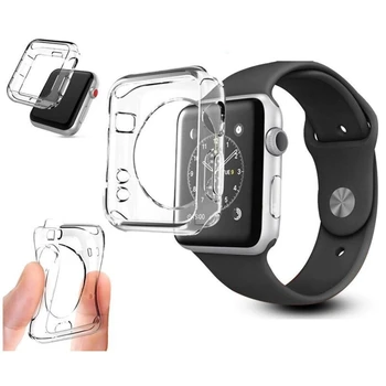 Claro funda de silicona para el Apple Watch de la Serie 4 de 44MM