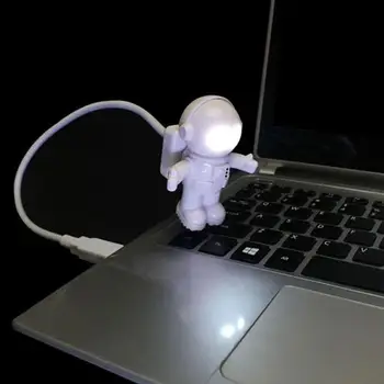 El astronauta LED Luces de la Noche de Astros USB Luces de la Noche Creativa USB Libro Luces de Lámparas de Mesa, Ordenador
