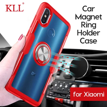 Imán de coche soporte del Anillo Caso para Xiaomi Redmi Nota 7 5 K20 Pro de la Cubierta Trasera para Xiaomi 9 8 SE 9T Pro 8 Lite a prueba de Golpes de la caja del Teléfono