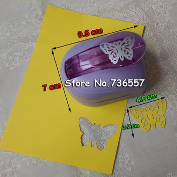 Kawaii mariposa cortador de papel Estudiante perforadora DIY hechos a Mano Cortador de la Tarjeta de Artesanía de Impresión Puncher Arco Puncher