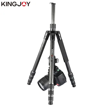 KINGJOY G55C Profesional de fibra de carbono trípode para cámara digital tripie Adecuado para viajes de calidad Superior del soporte de cámara de 155 cm max