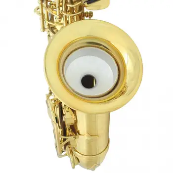La Aleación de aluminio de Plata de Saxo Silencio Amortiguador de Silenciador para Todos los Saxofones Soprano para Aanti iInterference y Práctica