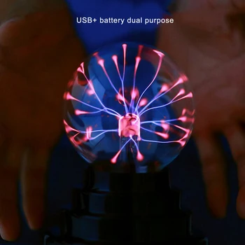 La Bola de Plasma USB Magic Moon Lámpara Electrostática Esfera de la Bombilla Toque de Novedad del Proyecto de Novedades Decoración del Hogar Accesorios