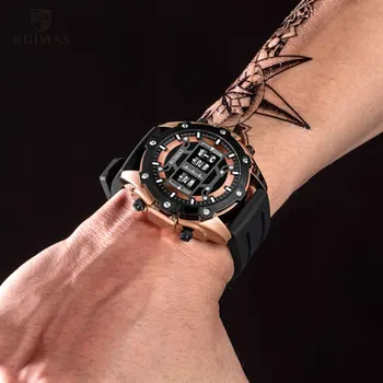 La Parte Superior De La Marca De Lujo De Cuarzo Rodillo Relojes Hombres Digital Reloj De Pulsera Masculino 2019 Militar Reloj De Los Hombres 553