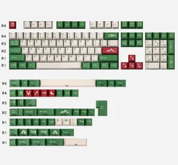 Mecánico de teclado keycap PBT Dye sub teclas dyesub cereza perfil de teclas para 84 68 96 minila