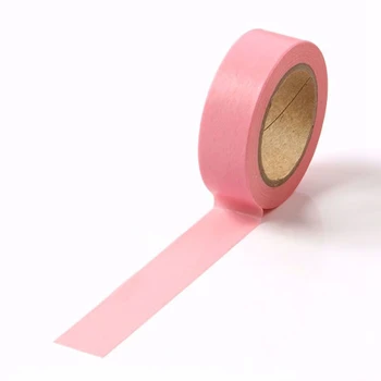 NUEVA 10pcs/lot Decorativos de color Rosa Sólido Washi Tapes de BRICOLAJE de Scrapbooking de la etiqueta Engomada Adhesiva Cinta adhesiva Kawaii Mayorista de Papeleria