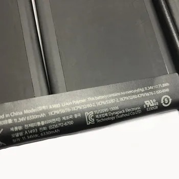 NUEVA Batería del ordenador Portátil de A1493 Para el MacBook Pro Retina De 13