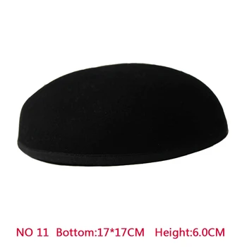Nuevo Estilo de 17*17 cm de Lana Anómala Hecho a Base de Sombrero Sombreros Forma 10pcs/lote