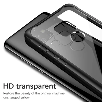 Para Huawei Mate 20 Caso IPAKY Mate 20 Lite de Silicona, Acrílico Híbrido resistente a los Golpes de caja Transparente para Huawei Mate 20 Pro Caso