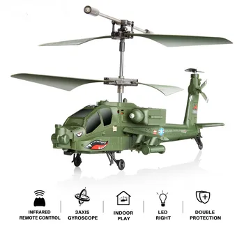 SYMA S109G 3.5 CH ia de Aleación Destructor Helicóptero de RC a los Niños de la Caída de la Resistencia Estable Militar Modelo de Drone RTF de Juguete de Regalo