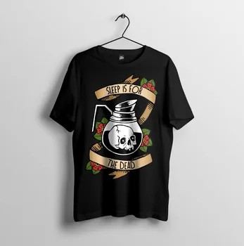 Tatuaje tradicional, el Café de la Mañana Diseño Inspirado en el de los Hombres T-shirt Homme 2019 para los Altos y los Grandes Hombres de la Ofensiva Camisetas