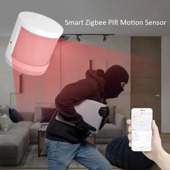 ZigBee tuya la vida inteligente PIR detector de movimiento de Infrarrojos de seguridad de Alarma con detector de sensor de INFRARROJOS detector de BRICOLAJE hogar inteligente con teléfono