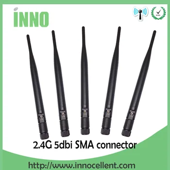 10pcs mayorista de 2.4 GHz Antena wifi Conector RP-SMA 5dBi antena WiFi de 2.4 ghz antenne+21cm RP SMA ufl./ IPX 1.13 Pigtai cable