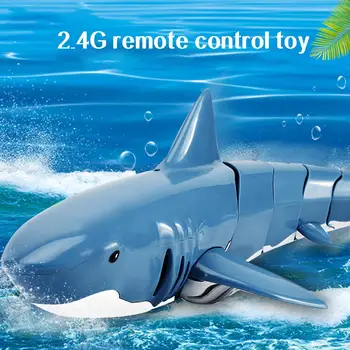 2.4 G Control Remoto Tiburón Eléctrica Simulación RC Peces Electrónica Baño de Juguete Piscina de Agua de los Juguetes de los Niños