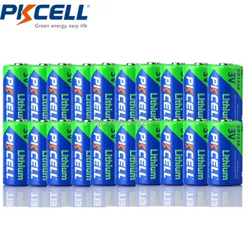 20 X PKCELL CR123A 3v CR 123A CR17345 KL23a VL123A DL123A 5018LC EL123AP baterías No recargables de litio