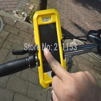 2017 Nueva Pantalla Táctil IPX8 8M teléfono Móvil Impermeable de la Bicicleta de Montaje de la Bolsa de Buceo para iPhone6 Plus 4s 5 5s Bolsa Protectora Monte