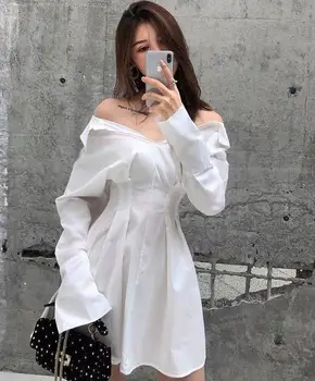 2019 otoño nueva Moda de las Mujeres Blusa Camisa de Vestir Casual de Manga Larga Solapa de la Blusa Tops Señora de la Oficina Elegantes Camisas de Mujer BlusasM