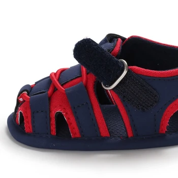 3 Colores de Verano de Niños del Bebé de la Moda Transpirable Anti-Slip de Color Mezclado Zapatos Casual Sandalias de Niño Suave con Suela De 0-18M Niños
