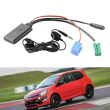 Bluetooth del coche 5.0 Aux Cable de Micrófono de manos libres del Teléfono Móvil de Llamadas Gratuitas Adaptador para Renault 2005-2011