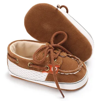 Cordones T-correa casual primavera bebé varón niño zapatos antideslizantes zapatos de suela suave