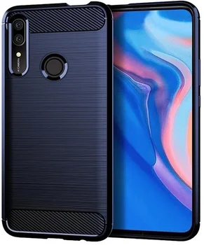 Cubierta de Huawei P smart Z (Y9 Primer 2019, rejoy10 además, el honor 9x premium), color azul (Azul), el carbono de la serie, caseport