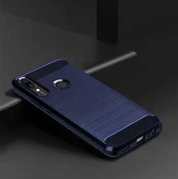Cubierta de Huawei P smart Z (Y9 Primer 2019, rejoy10 además, el honor 9x premium), color azul (Azul), el carbono de la serie, caseport