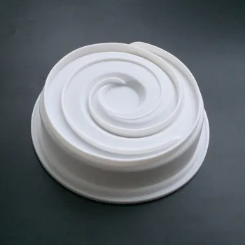 De silicona de la Ondulación del Molde de la Torta 3D Mousse de Espiral Moldes de Pan Para helados Chocolates Postre utensilios para hornear de formas Geométricas