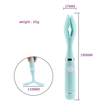 De silicona Pezón Abrazaderas de Mama Massger Vibrador Estimulador Vaginal Suave Coño Juguete del Sexo para las Mujeres Erótica Bienes Producto para Adultos
