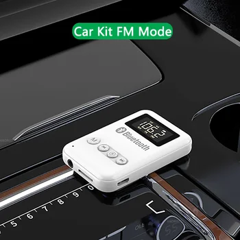 DISOUR FM Bluetooth 5.0 de Audio del Transmisor Receptor 4 En 1 3.5 mm AUX RCA TF Jack de la Pantalla LED Estéreo Adaptador Inalámbrico Para Coche de TV