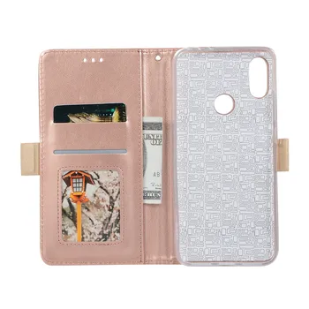Flip Wallet estuche de Cremallera Para Xiaomi A3 Redmi K20 Pro 7A Nota 8 9 7 Lujo de Encaje de Cuero Note7pro Cubierta del Ise, Teléfono de Bolsas de Mujer Shell