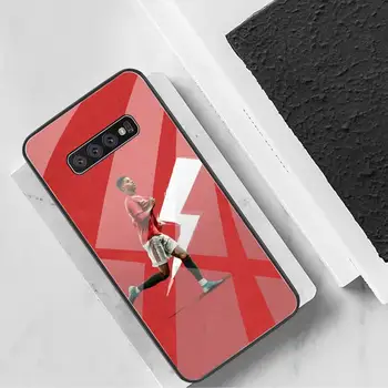 Fútbol Rashford Caso de Teléfono de Vidrio Templado Para Samsung S20 Más S7 S8 S9 S10 Nota 8 9 10 Plus