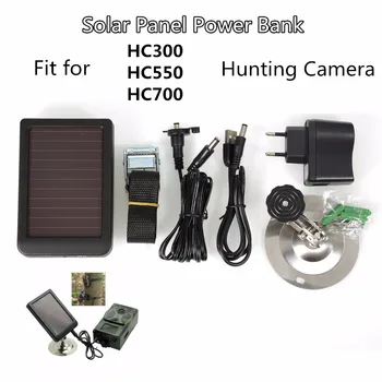 HC300M HC550M HC550G Externo Alimentado por energía Solar Panel Cargador para la Foto-trampas Wildcamera de vida Silvestre Cámara de Vigilancia para la Caza