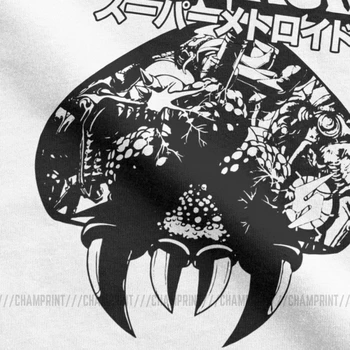 Hombres Super Metroid Camiseta Algodón Ropa De Ocio De Manga Corta Con Cuello Redondo De La Camiseta De Regalo T-Shirt