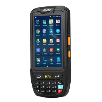 Inalámbrica smartphone con pantalla táctil de wifi 4G android 7.0 móvil portátil PDA 1D láser de código de barras de recopiladores de datos 2D lector de código de Barras