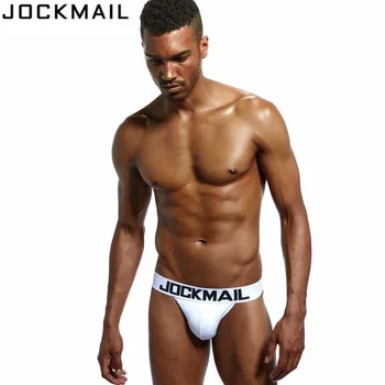 JOCKMAIL Marca Jock Correas de los Hombres la Ropa interior Jockstraps Sexy Pene de la bolsa de Calzoncillos de Algodón tanga Tangas Gay masculina Ropa interior
