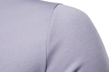 Los hombres de Moda Slim Fit de Manga Larga de la Camiseta de 2018 Nuevo Plus de Terciopelo O-Cuello de la camiseta para Hombre Casual Streetwear Tops Camisetas Camisetas