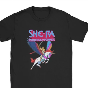 Los hombres de She-Ra De Poder Camiseta de he-Man y los del Universo de la Prima de Algodón Tops Vintage Camisetas Tops Camiseta