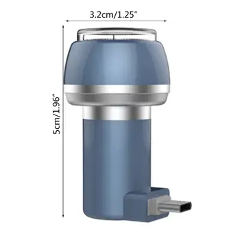 Magnético del Teléfono Móvil de Afeitar de los Hombres Afeitadora Eléctrica Dispositivo para An-droid USB Tipo-c LX9B
