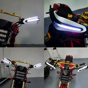 Motocicleta handguard protectores de mano con LED Para benelli 502c leoncino trk 502x trk 502 accesorios trk502 600 bn302 tnt 125