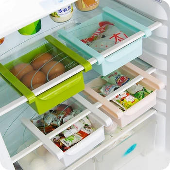 Multi-funcional de las Cajas de Almacenamiento del Refrigerador Estantes del Compartimiento de Colgar la Comida de los Titulares de Plástico No tóxico de la Cocina Organizadores de Suministros