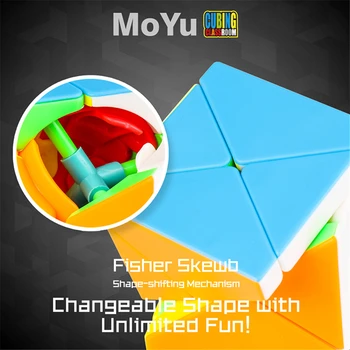 Más reciente MoYu Cubicación Aula X Cubo Mágico Sesgo de rompecabezas de cubo profesional cubo mágico de los juguetes educativos para los estudiantes MF8846
