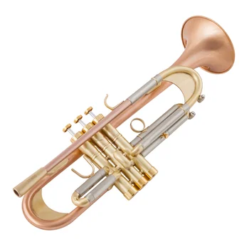 Nueva Llegada De Bb Trompeta De Alta Calidad Lacado Oro Plateado Plata Trompeta De Latón, Instrumentos Musicales Compuestos De Tipo Trompeta